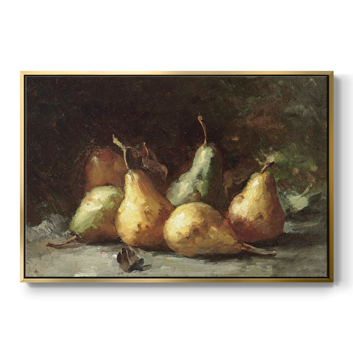 Vintage Botanical Print-LXVII By Wexford Home Framed in Gold Wood Gallery Wrapped Canvas 17 in. x 25 in.