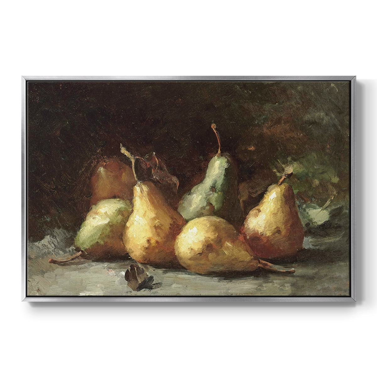 Vintage Botanical Print-LXVII By Wexford Home Framed in Silver Wood Gallery Wrapped Canvas 17 in. x 25 in.