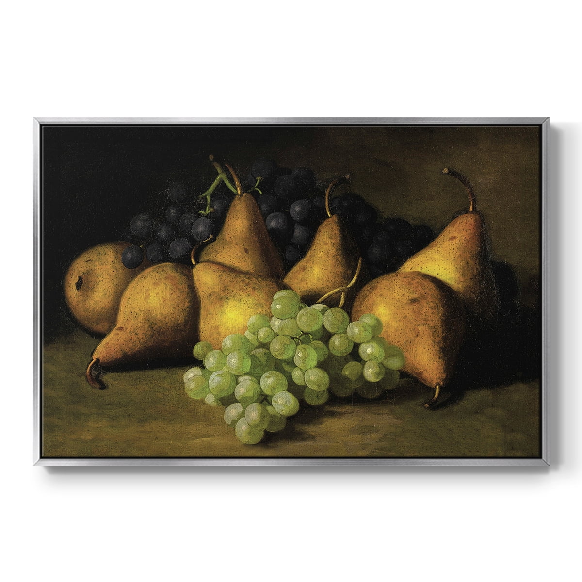 Vintage Botanical Print-LXVIII By Wexford Home Framed in Silver Wood Gallery Wrapped Canvas 27 in. x 41 in.