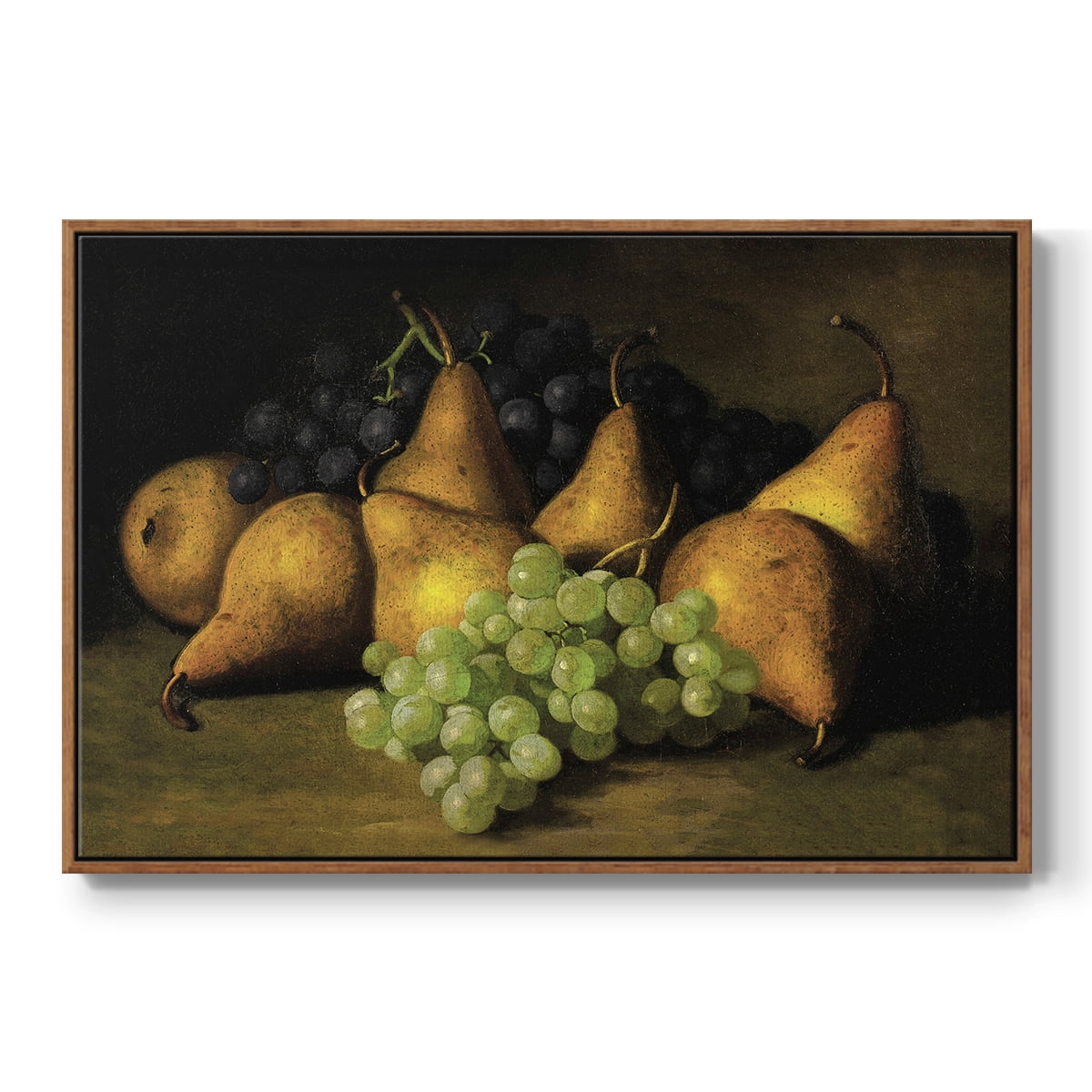 Vintage Botanical Print-LXVIII By Wexford Home Framed in Walnut Wood Gallery Wrapped Canvas 25 in. x 37 in.