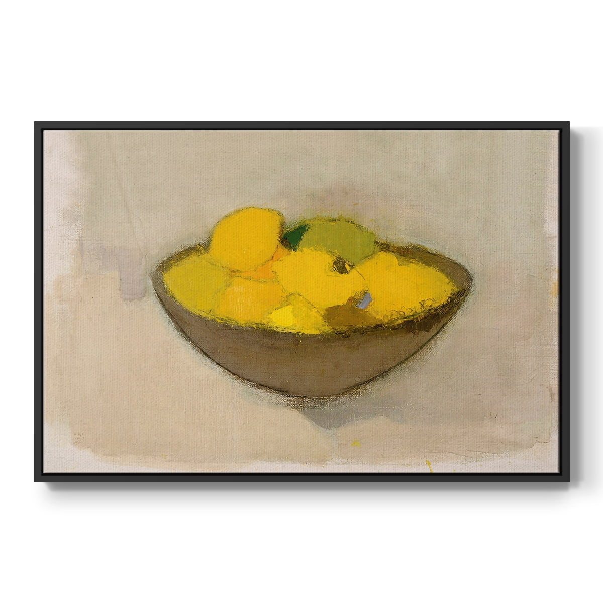 Vintage Botanical Print-LXXI By Wexford Home Framed in Black Wood Gallery Wrapped Canvas 17 in. x 25 in.
