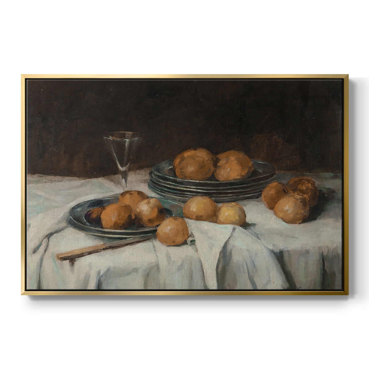 Vintage Botanical Print-LXXIV By Wexford Home Framed in Gold Wood Gallery Wrapped Canvas 25 in. x 37 in.