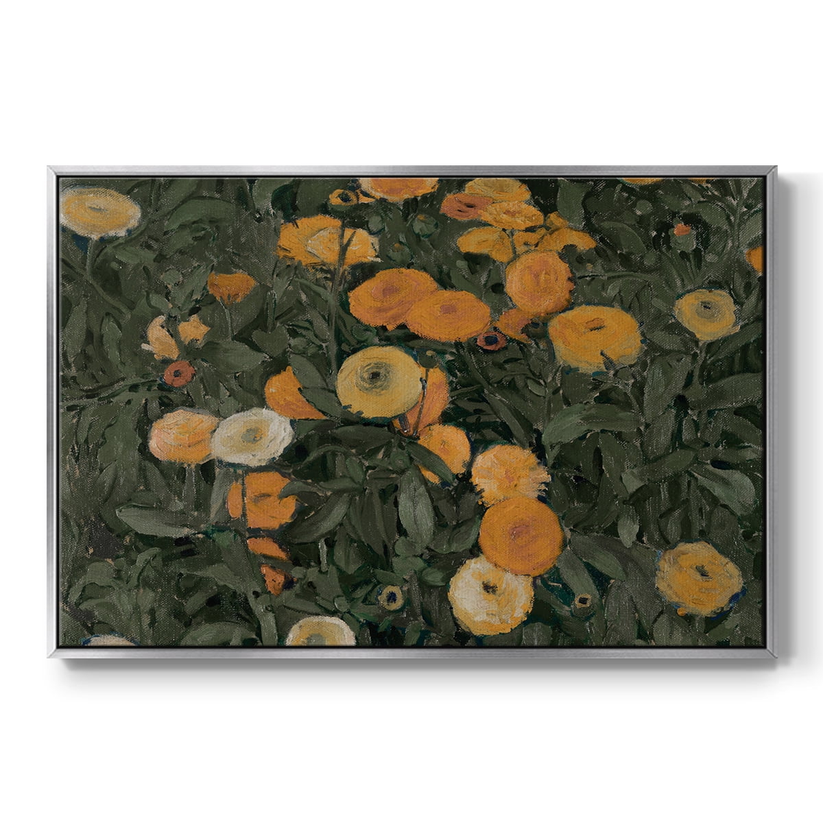 Vintage Botanical Print-LXXV By Wexford Home Framed in Silver Wood Gallery Wrapped Canvas 17 in. x 25 in.