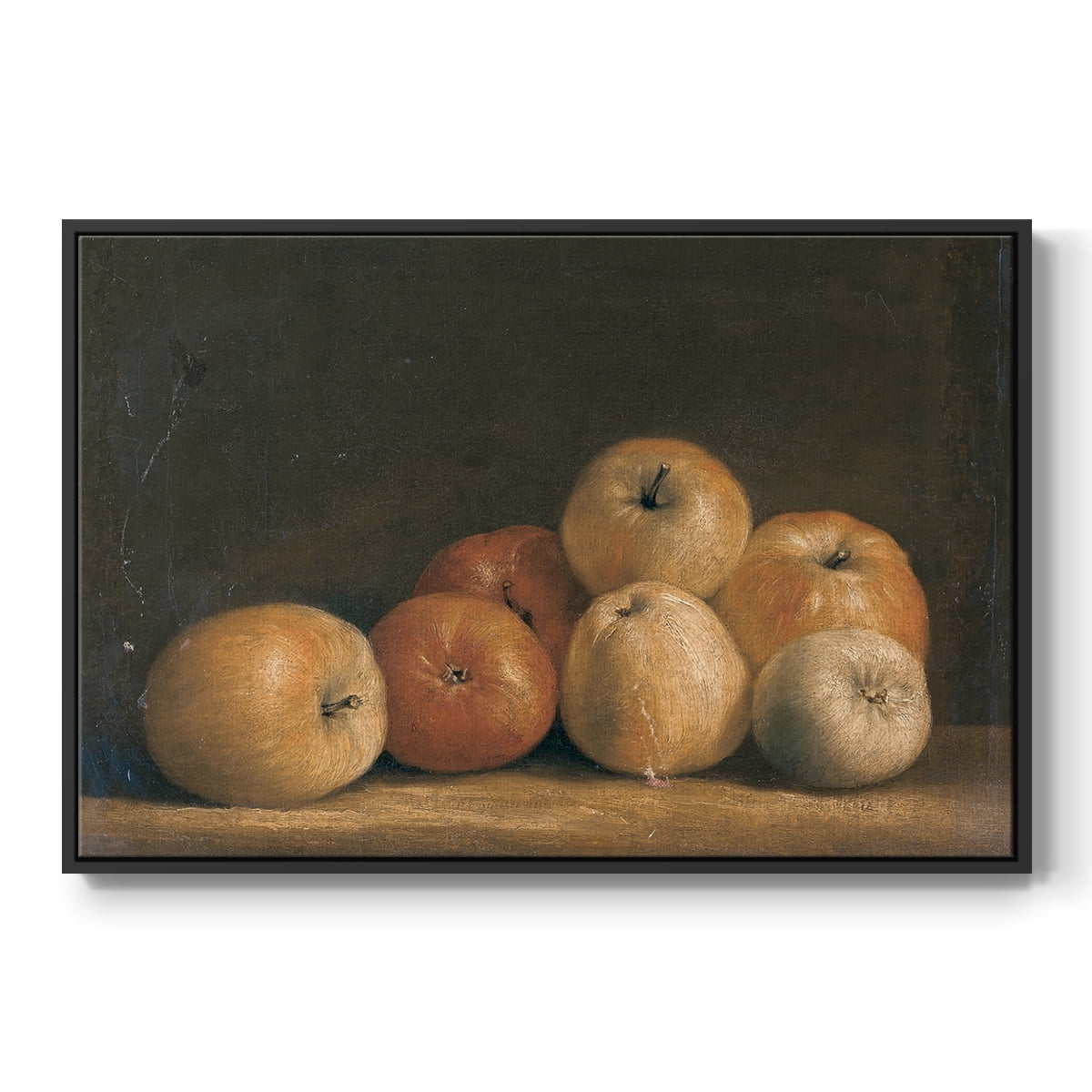 Vintage Botanical Print-LXXVIII By Wexford Home Framed in Black Wood Gallery Wrapped Canvas 25 in. x 37 in.