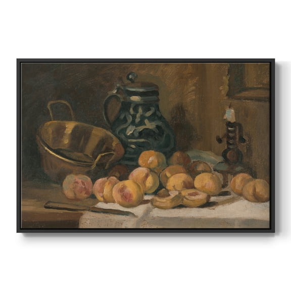 Vintage Botanical Print-LXXXII By Wexford Home Framed in Black Wood Gallery Wrapped Canvas 17 in. x 25 in.