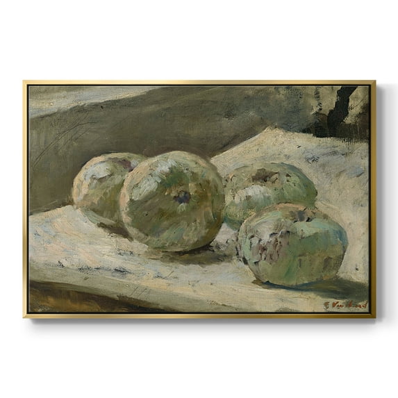 Vintage Botanical Print-LXXXIII By Wexford Home Framed in Gold Wood Gallery Wrapped Canvas 25 in. x 37 in.