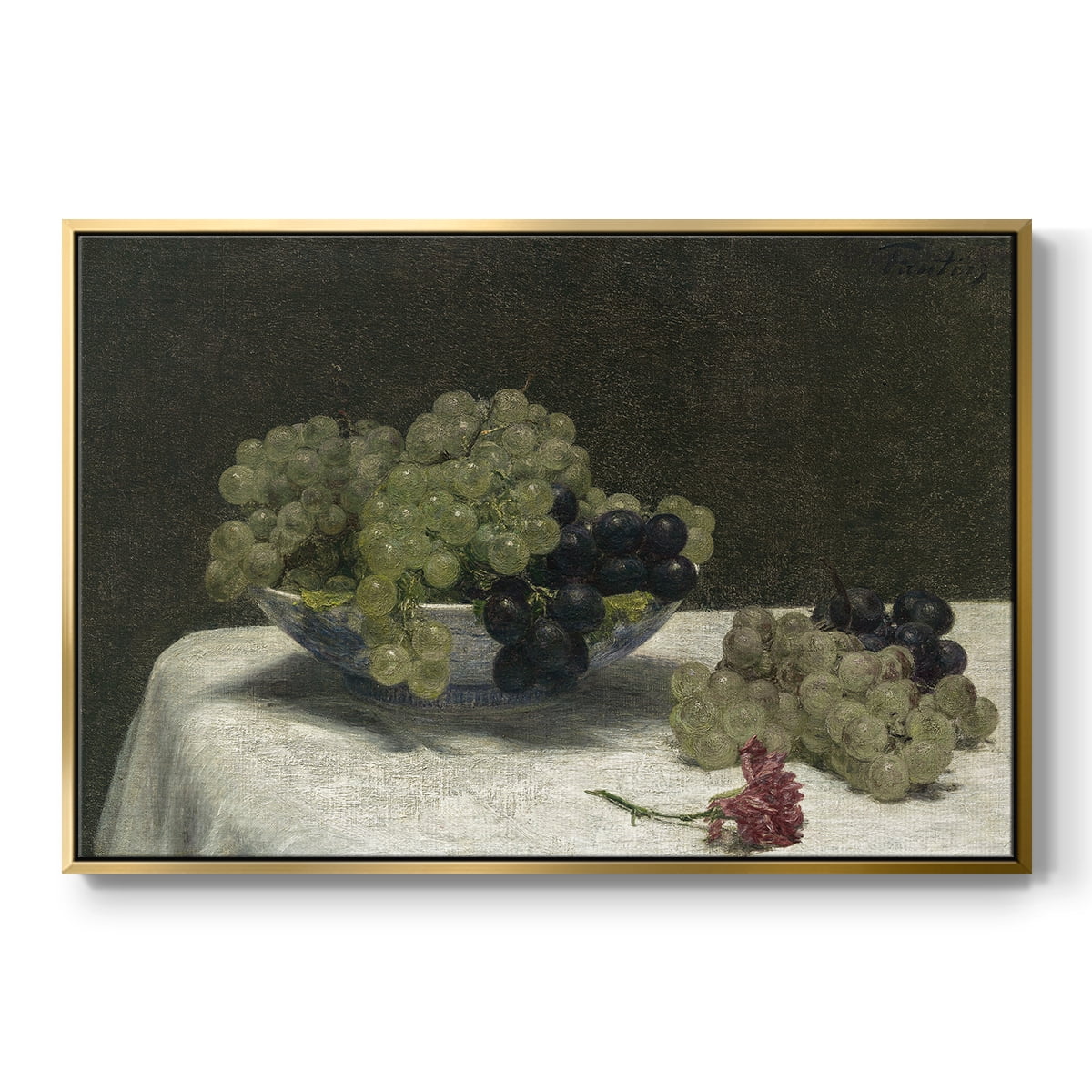 Vintage Botanical Print-LXXXIV By Wexford Home Framed in Gold Wood Gallery Wrapped Canvas 25 in. x 37 in.