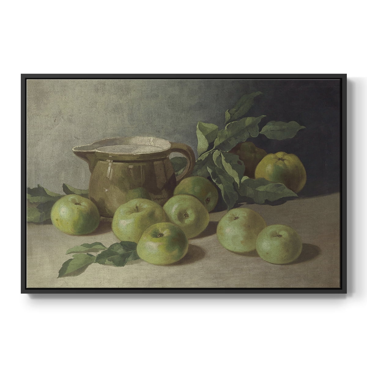Vintage Botanical Print-LXXXVI By Wexford Home Framed in Black Wood Gallery Wrapped Canvas 27 in. x 41 in.