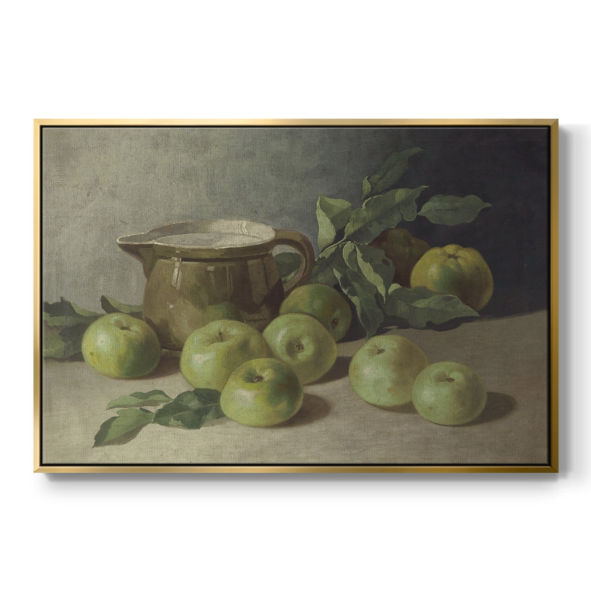 Vintage Botanical Print-LXXXVI By Wexford Home Framed in Gold Wood Gallery Wrapped Canvas 17 in. x 25 in.