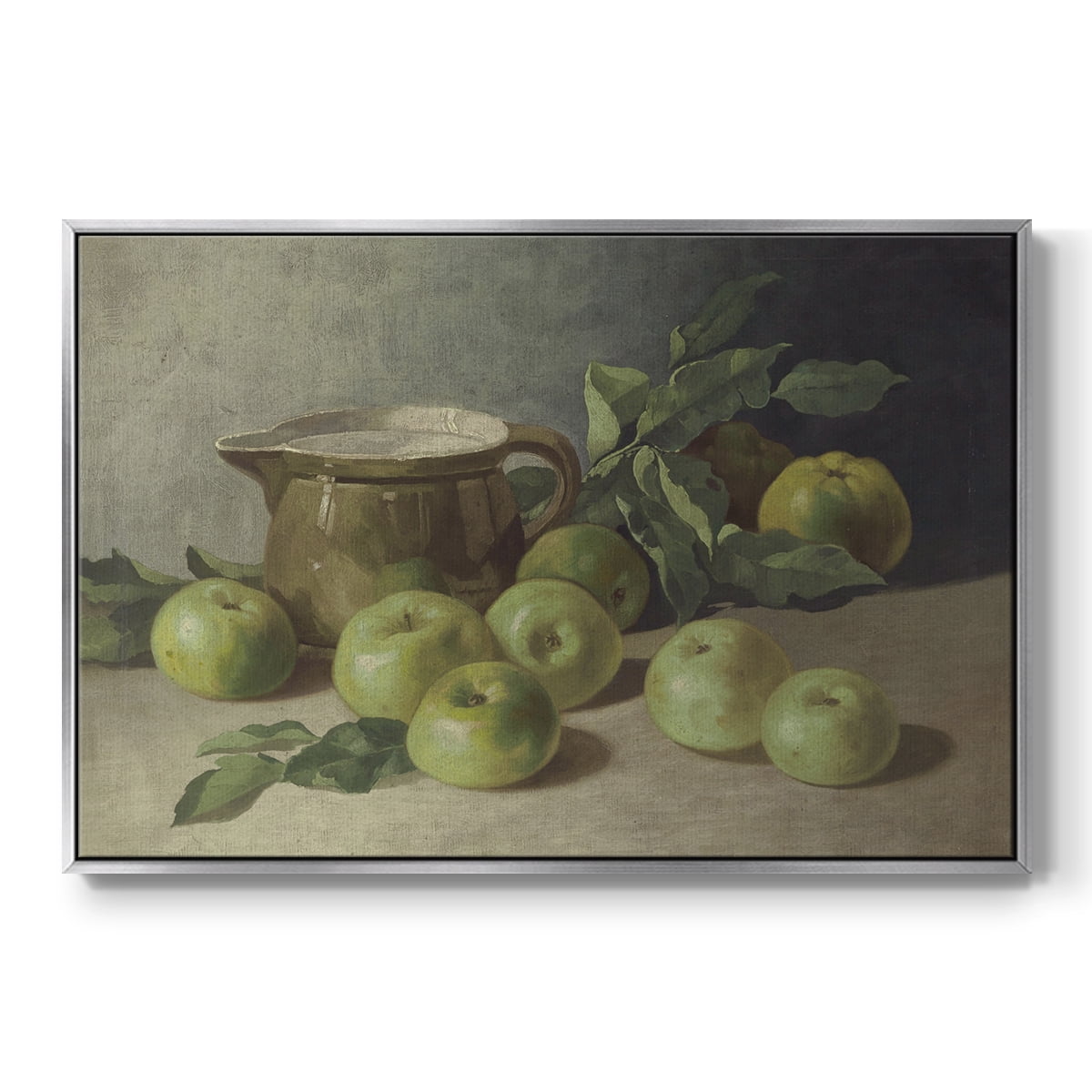 Vintage Botanical Print-LXXXVI By Wexford Home Framed in Silver Wood Gallery Wrapped Canvas 27 in. x 41 in.