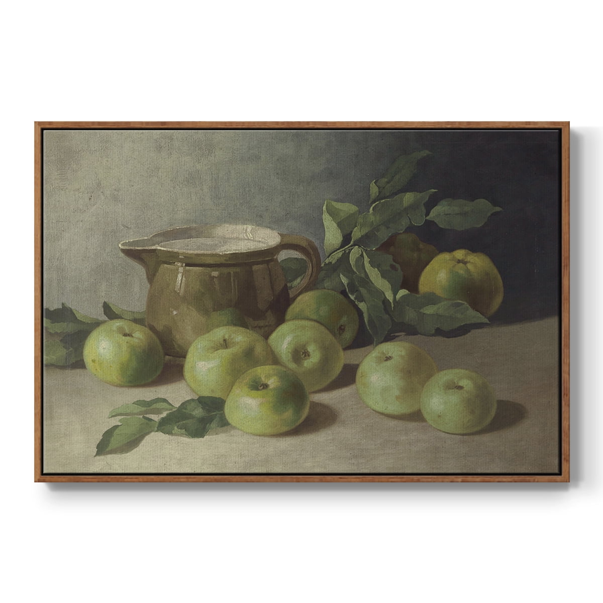 Vintage Botanical Print-LXXXVI By Wexford Home Framed in Walnut Wood Gallery Wrapped Canvas 25 in. x 37 in.