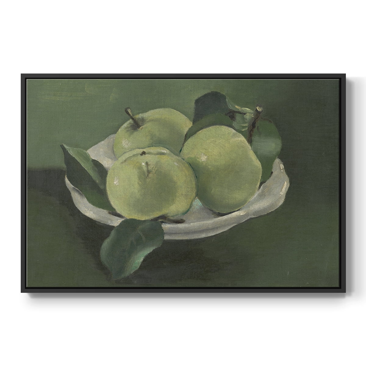 Vintage Botanical Print-LXXXVII By Wexford Home Framed in Black Wood Gallery Wrapped Canvas 25 in. x 37 in.