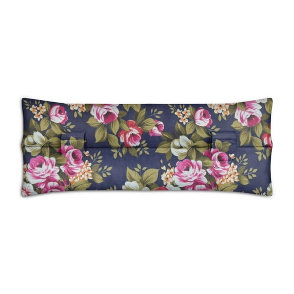 Vintage Botanical Print Mastectomy Pillow - Soft Floral Seatbelt Cushion for Recovery