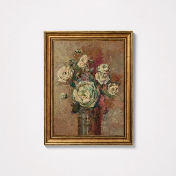 Vintage Botanical Print, Neutral Wall Art For French Decor, Wall Art, Antique Botanical Wall Decor Poster Decor, Unframed Canvas Size 12x18