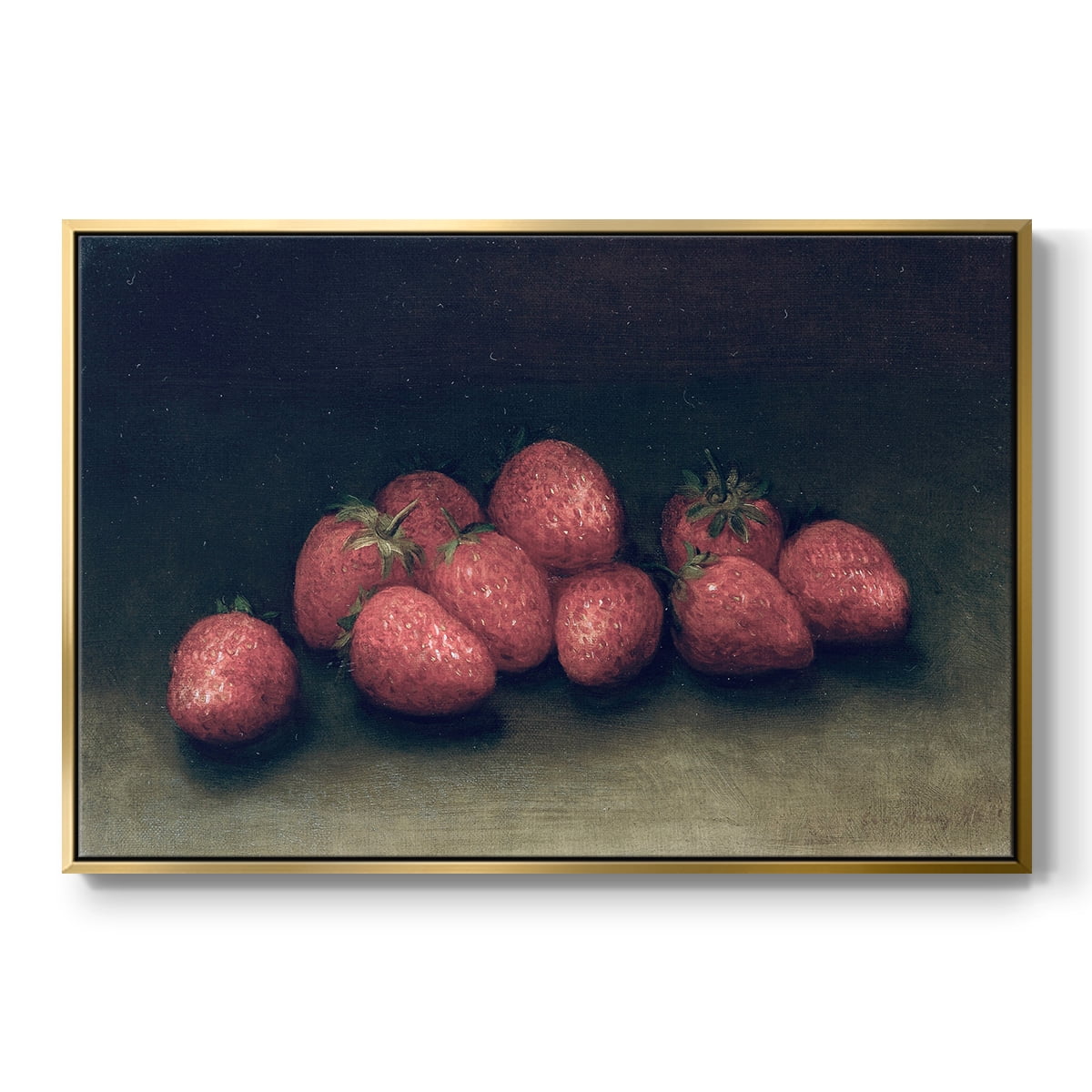 Vintage Botanical Print-XLVII By Wexford Home Framed in Gold Wood Gallery Wrapped Canvas 25 in. x 37 in.