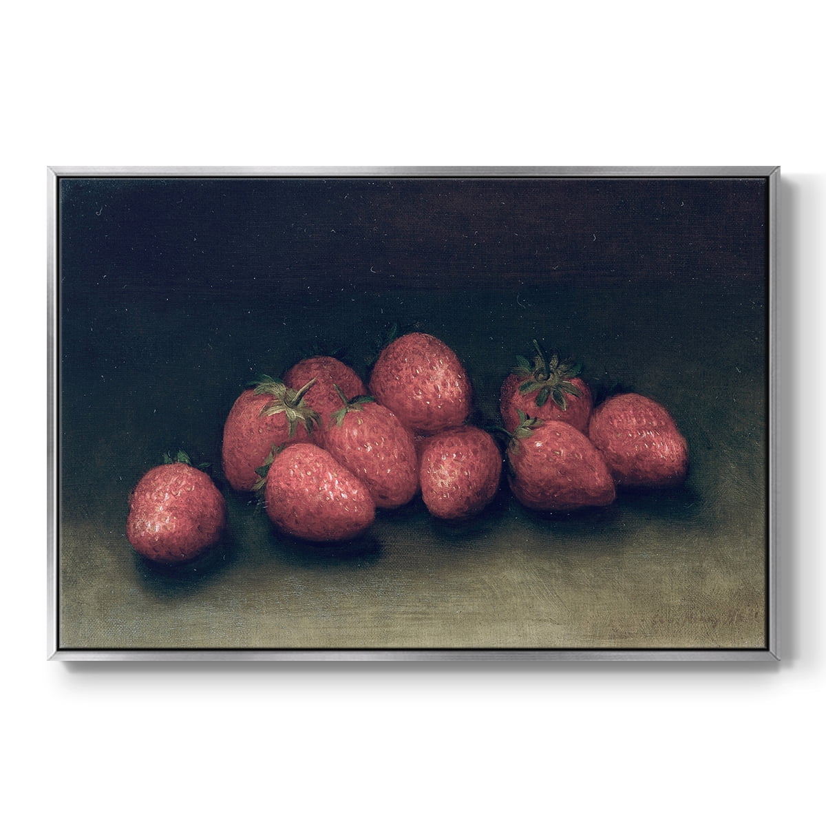 Vintage Botanical Print-XLVII By Wexford Home Framed in Silver Wood Gallery Wrapped Canvas 27 in. x 41 in.