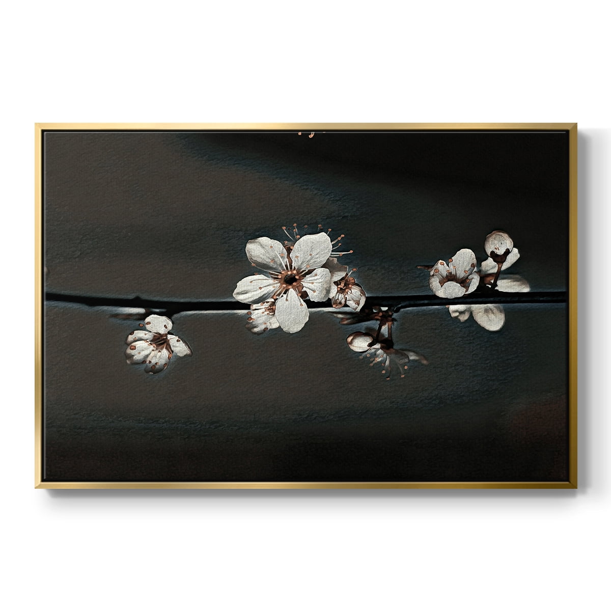 Vintage Botanical Print-XXXVIII By Wexford Home Framed in Gold Wood Gallery Wrapped Canvas 25 in. x 37 in.