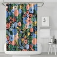 thumbnail image 1 of Vintage Botanical Shower Curtain Waterproof Fabric with Metal Grommets, 1 of 4