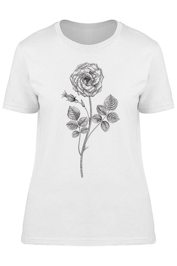 Vintage Botanical T-Shirt Women -Image by Shutterstock, Female Large