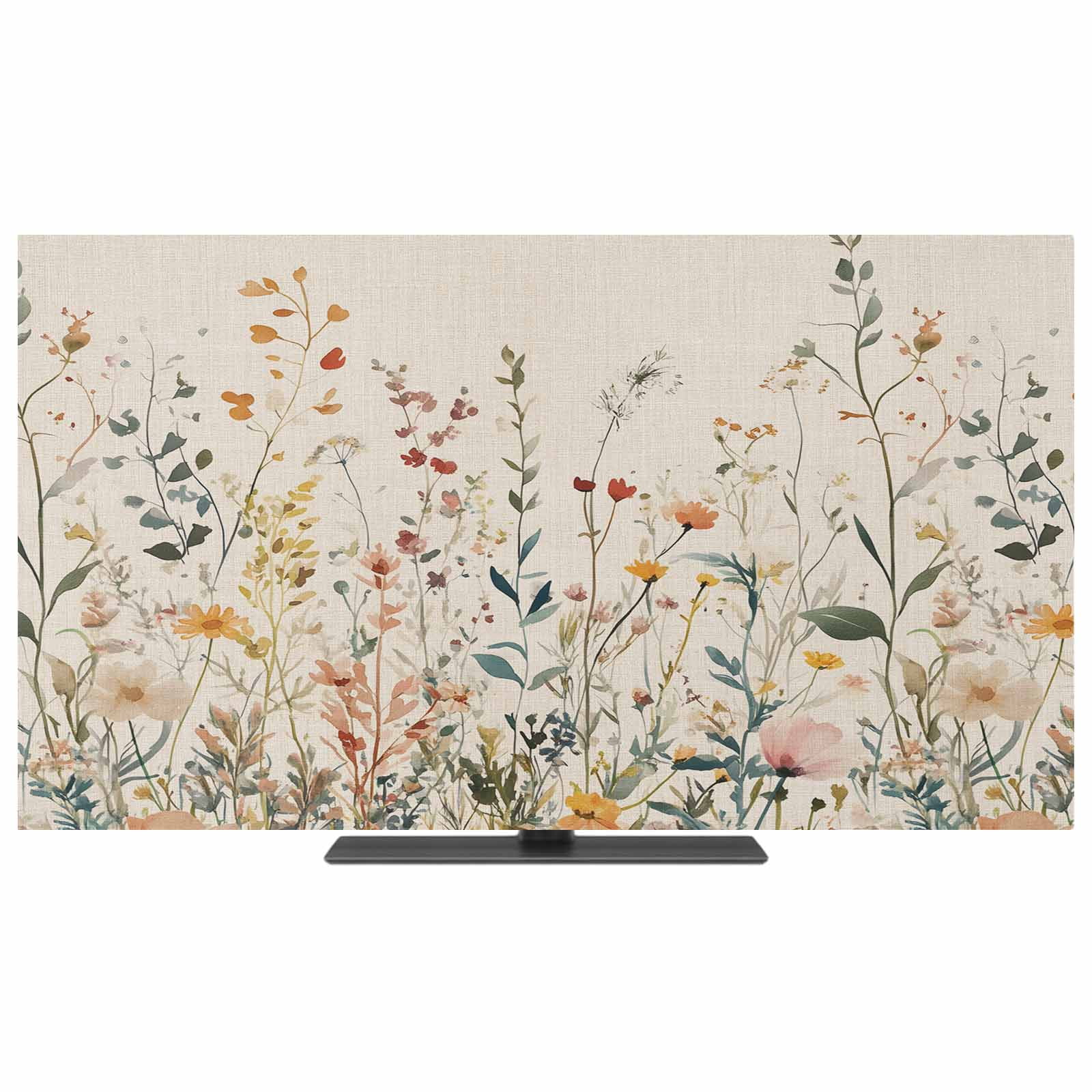 Vintage Botanical TV Dust Cover