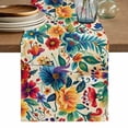 thumbnail image 1 of Vintage Botanical Table Runner, Spring Floral Summer Vintage Washable Cotton Linen Table Runners 48 Inches Long, Dresser Scarf Runner for Nightstand/Coffee/End Tables 13''x48'', 1 of 8