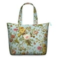 thumbnail image 1 of Vintage Botanical Travel Tote Bag, Lightweight Zippered Shoulder Bag with Multiple Pockets, Perfect for Fitness Enthusiasts, 1 of 5