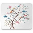 thumbnail image 1 of Vintage Botany Mouse Pad, Colorful Exotic Bird on Blossoming Tree Print, Rectangle Non-Slip Rubber Mousepad, Multicolor, by Ambesonne, 1 of 2