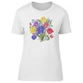 thumbnail image 1 of Vintage Bouquet Spring Flowers T-Shirt Women -Image by Shutterstock, Female Small, 1 of 4