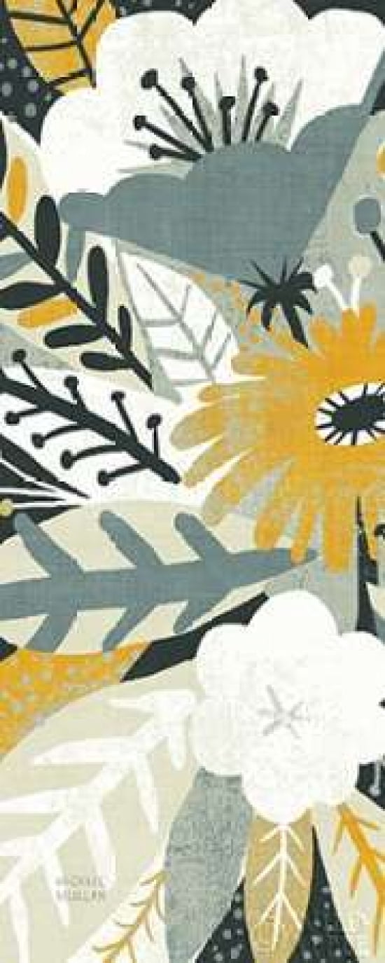 Vintage Bouquet Yellow Panel I Canvas Art - Michael Mullan (10 x 20)