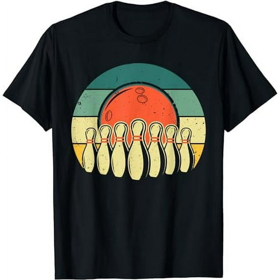 Vintage Bowling Design For Men Women Bowling Player Bowlers T-Shirt