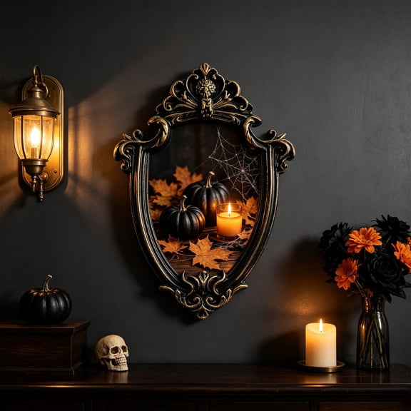 Vintage Box Picture Frame, Gothic Display Frame, Resin Wall Decor, Deep Hollow Shadow Box for DIY Gifts and Halloween Decor