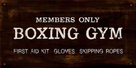 Vintage Boxing Gym Canvas Art - Sam Appleman (10 x 20)