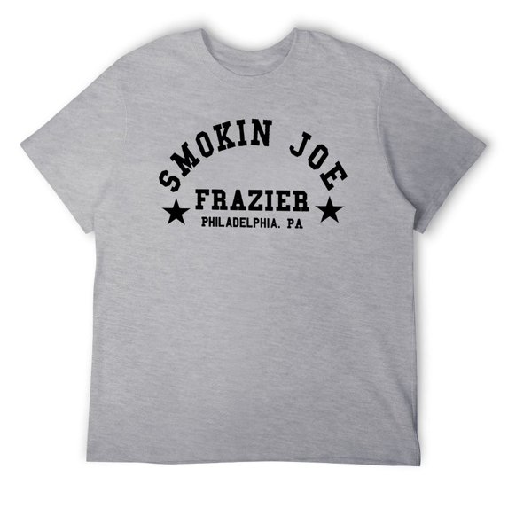 Vintage Boxing Inspired Graphic T-Shirt, Retro Heavyweight Champion Style Cotton Tee Gray-style 5XL