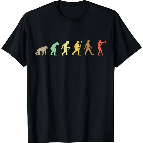 Vintage Boxing Retro Boxer Evolution T-Shirt
