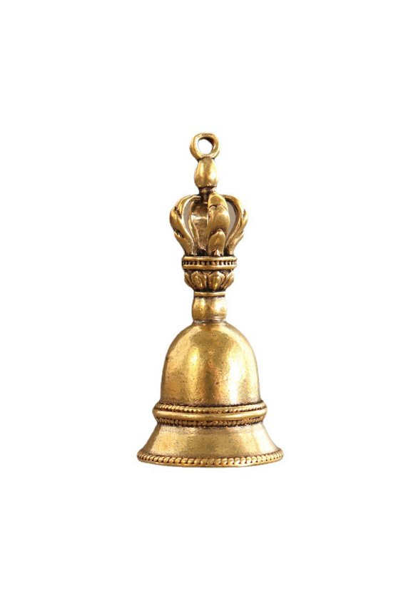 Vintage Brass Bell Charm Pendant DIY Keychain Pendant Home Decoration Craft