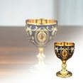 thumbnail image 1 of Vintage Brass Chalice Cup - Handcrafted Embossed Goblet for , Communion & Weddings - Style Decorative Drinking Cup with Royal Design, 1 of 9