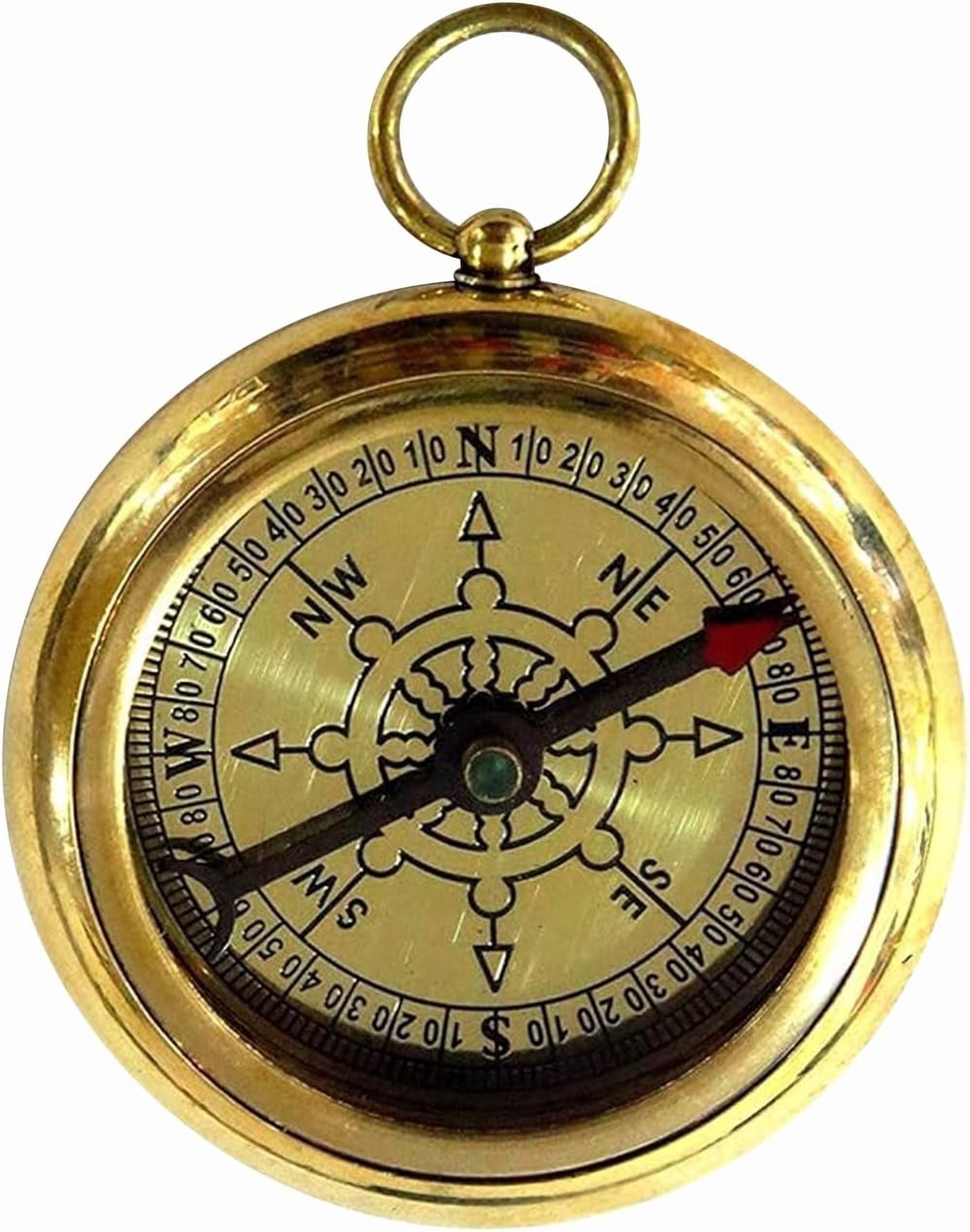 Vintage Brass Compass  RMS Titanic Inspired Pocket Compass, Perfect for Nautical Collectors and Gift Giving