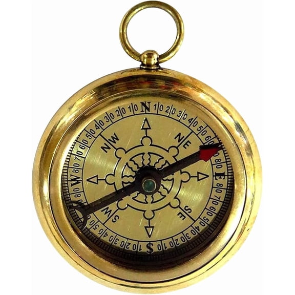 Vintage Brass Compass RMS Titanic Inspired Pocket Compass, Perfect for Nautical Collectors and Gift Giving