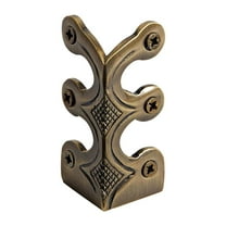 Vintage Brass Corner Protectors | Decorative Metal Wall & Skirting Board Guards | Furniture Edge Protectors for Tables, Desks & Cabinets
