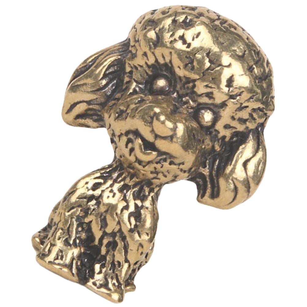 Vintage Brass Dog Statue Antique Animal Sculpture Desktop Decorative