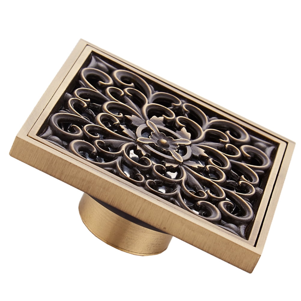 Vintage Brass Floor Drain Basement Cover Stainless Steel Home Flooring