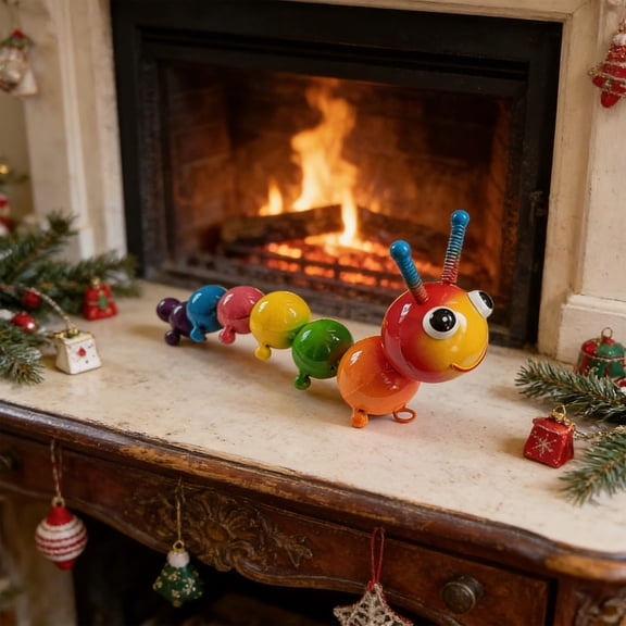 Vintage Brass Gold Eagle Caterpillar Beetle Decorations Statues Sculpture Solid Metal Animal Insect Ornament Miniature Figurines Bug for Home Office Garden Desktop Decor