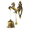 thumbnail image 1 of Vintage Brass Horse Door Bell with Wall Mount Decorative Antique Finish for Home, Garden, or Office Entryway, 1 of 3