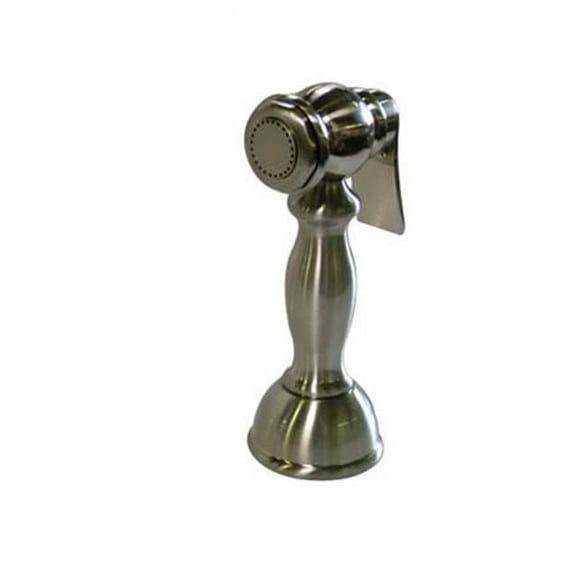 Vintage Brass Kitchen Side Sprayer With Hose - Satin Nickel Finish