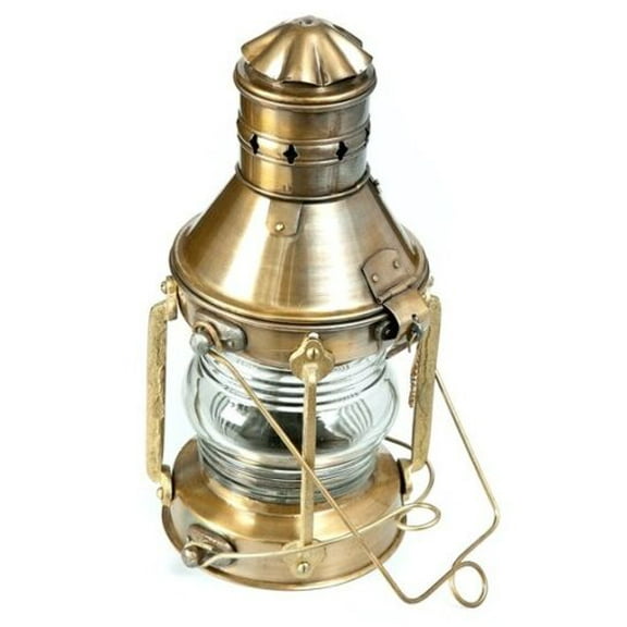 Vintage Brass Navy Ship Oil Lantern Oil Kerosene Burner Old Style Oil Lamp