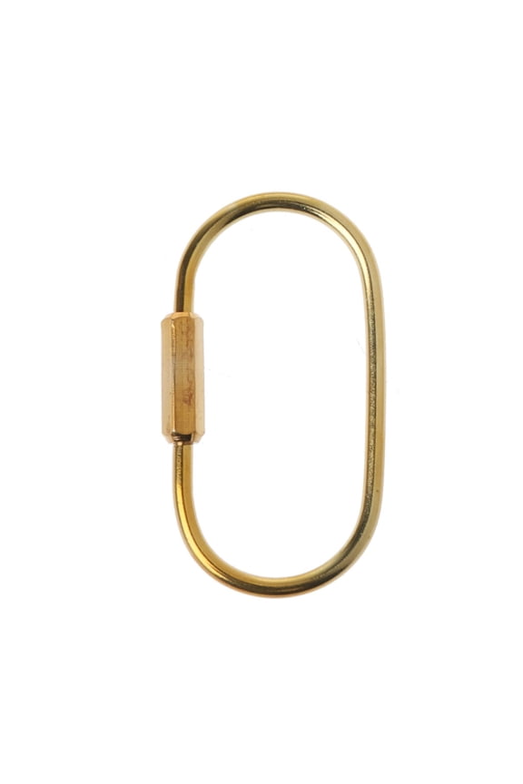 Vintage Brass Screw Lock Keyring Useful Oval Shape for Key Holder Keychain for Car Keys Door Keys Cabinet Keys House Key