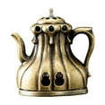 thumbnail image 1 of Vintage Brass Teapot Shaped Candle Holder, Antique Decorative Tabletop Lantern for Home Decor, Unique Gift Idea, 1 of 5