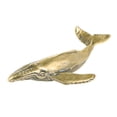 thumbnail image 1 of Vintage Brass Whale Statue Miniature Antique Ornament for Artistic Homes Display, 1 of 7