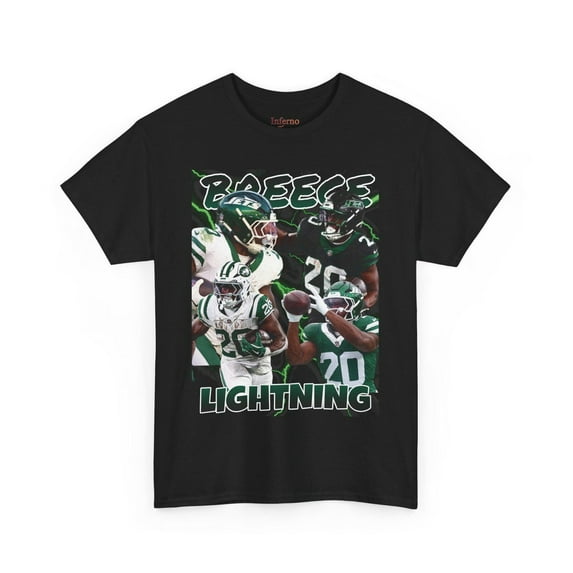Vintage Breece Lightning Hall Graphic Tee Shirt,Black Color,Size XL