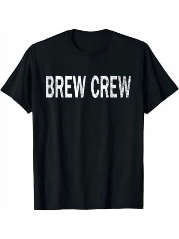 Vintage Brew Crew Distressed Coffee Enthusiast T-Shirt